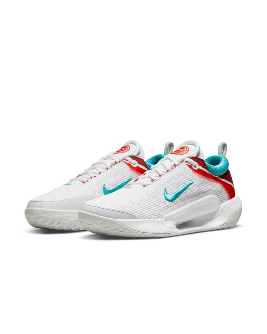 Nike White Zoom Court Next Hard Court Tennis Shoes for men