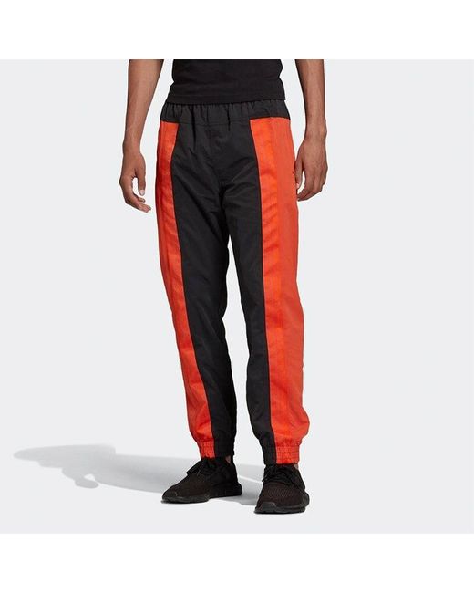 Adidas Red Originals Splicing Casual Bundle Feet Sports Pants for men