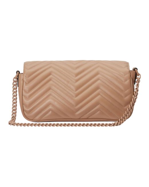 Gucci Brown (Wmns) Gg Marmont Matelasse Shoulder Bag 'Rose'
