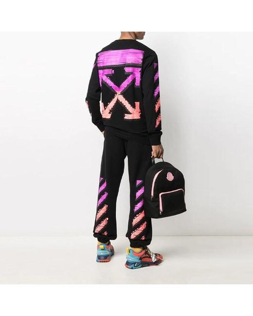 Off-White c/o Virgil Abloh Black Fw21 Adornment Sports Pants/Trousers/Joggers for men