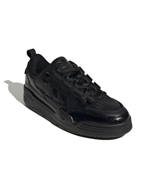 Adidas Black Adi2000 Snakeskin Shoes 'Core' for men