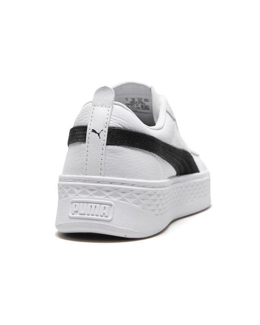 PUMA White (Wmns) Smash Platform L