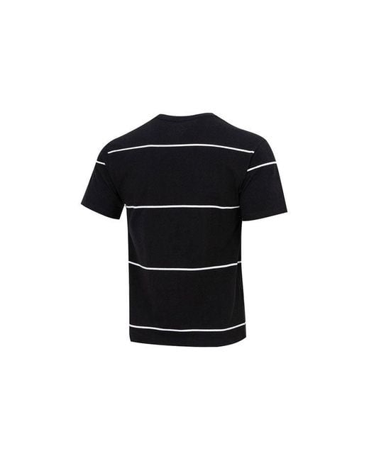 Nike Black Ss22 Acg Stripe Round Neck Pullover Short Sleeve for men