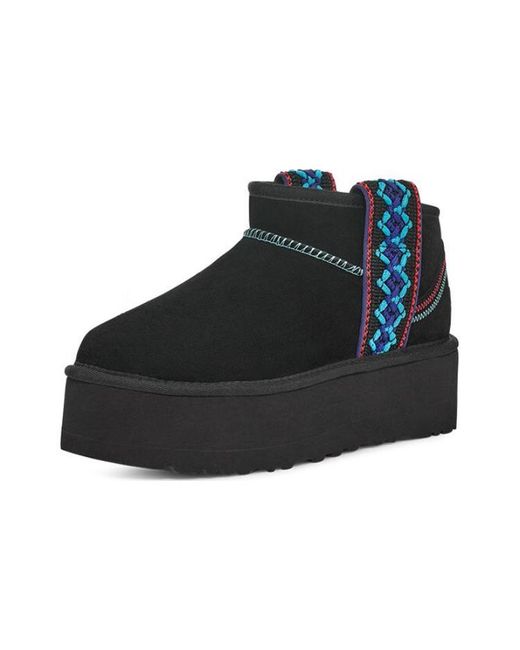 Ugg Black (Wmns) Classic Ultra Mini Braid Plat