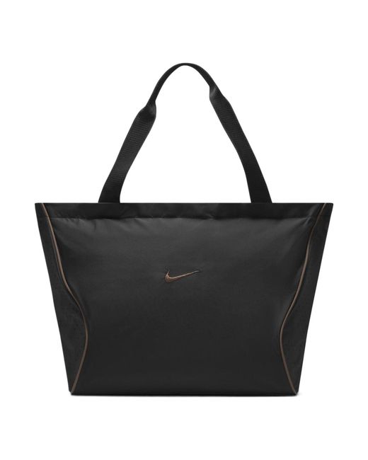 Nike Sportswear Essentials Series Athleisure Casual Sports Small Logo Fabric Shoulder Bag Black / Mineral Gray Handbag for men