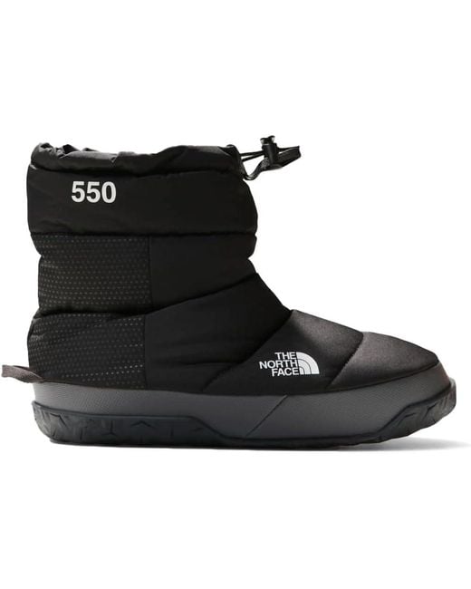 The North Face Black Nuptse Aprés Water Repellent 550 Fill Power Down Boot for men