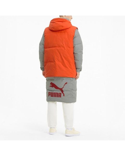 PUMA Orange Layer Down Jacket for men