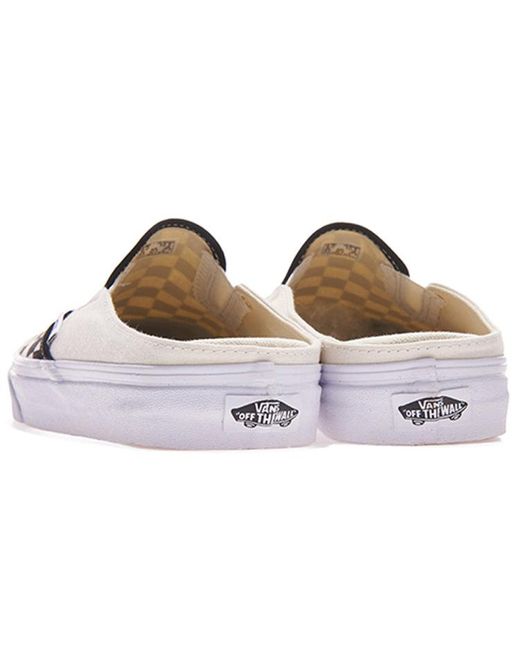 Vans Black Classic Slip-On Mule 'Checkerboard for men