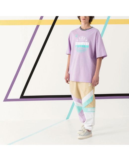 PUMA Purple X Diamond Oversize Tee for men