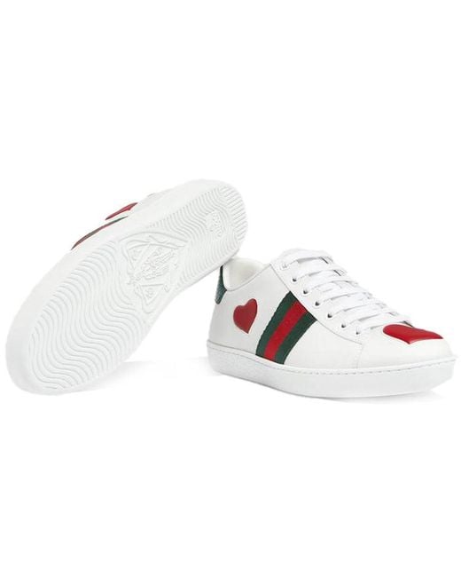Gucci White (Wmns) Ace Low 'Heart'