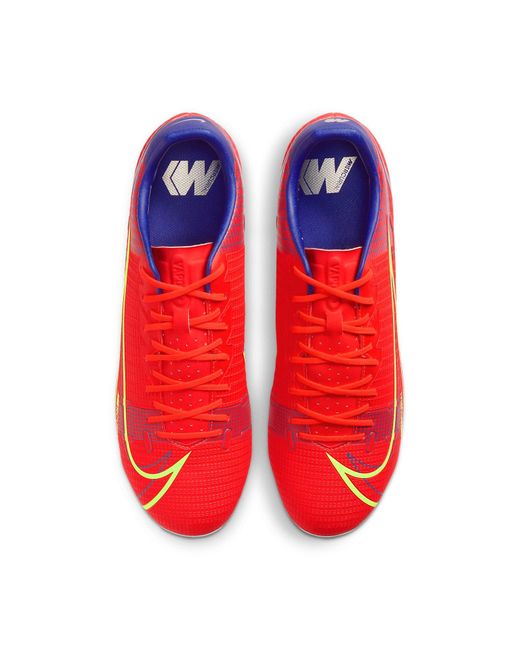 Nike Red Mercurial Vapor 14 Academy Fg Mg 'Bright Crimson Burst' for men