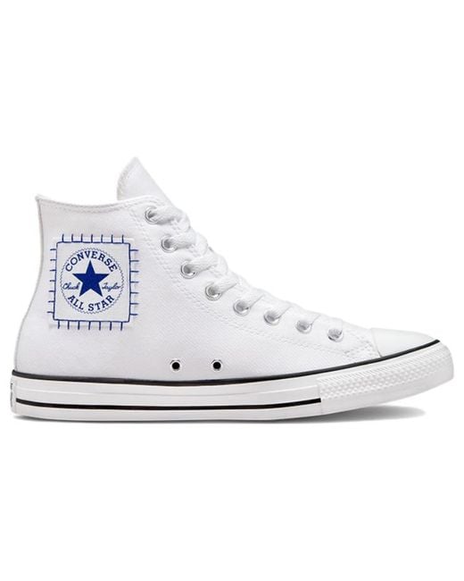 Converse White Chuck Taylor All Star High Top Retro Sports Skateboarding Shoes