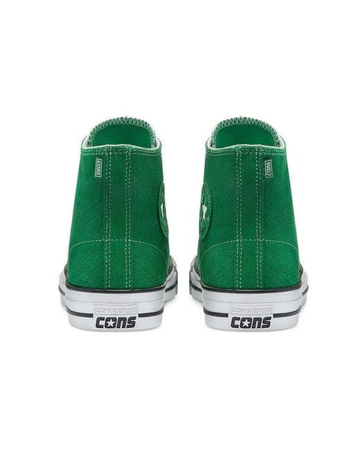 Converse Green Chuck Taylor All Star Pro High 'Perforated Suede for men