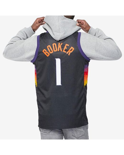 Nike Blue Nba Devin Booker Phoenix Suns 2022/23 Fan Edition Swingman Jersey #1 for men