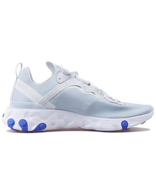 Nike Blue React Element 55 'Pure Platinum Racer' for men