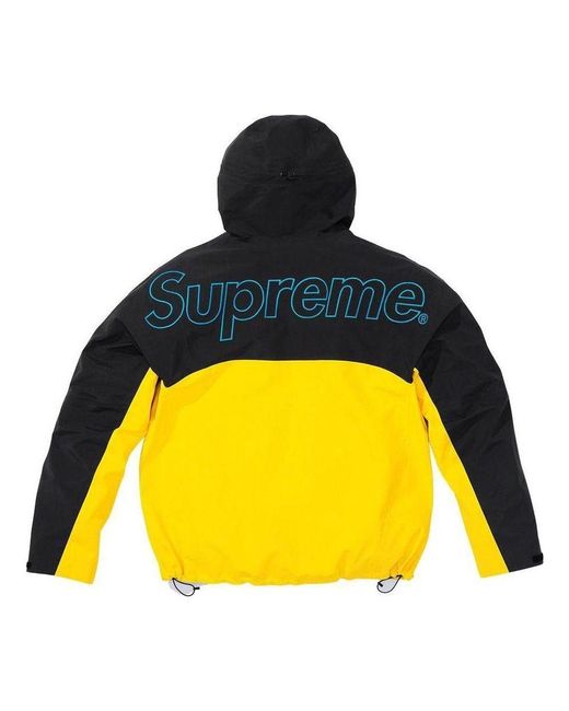 Supreme Yellow X The North Face Taped Seam Shell Jacket for men