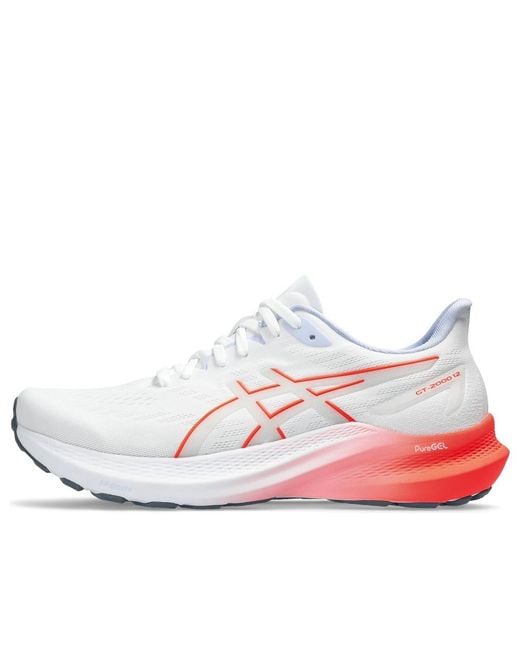 Asics White Gt-2000 12 Sunrise' for men