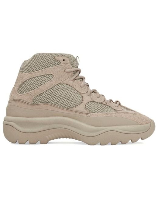 Adidas Gray Yeezy Desert Boot 'Rock' for men