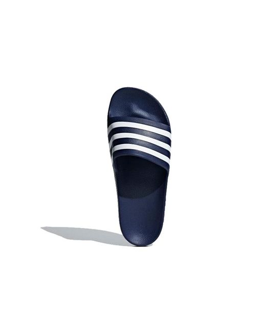 Adidas Blue Adilette Aqua 'Dark' for men