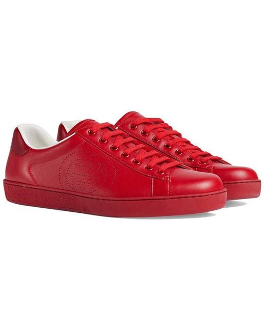 Gucci Red Ace 'Interlocking G for men