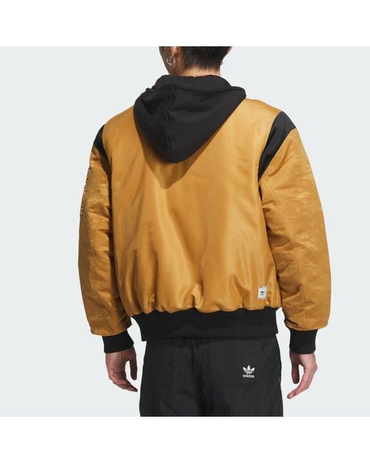 Adidas Yellow Originals X Feifei Ruan Padded Ma Jacket Asia Sizing for men