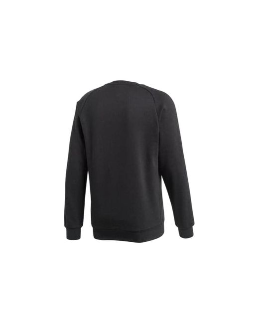 Adidas Blue Solid Color Logo Printing Round Neck Pullover Long Sleeves for men