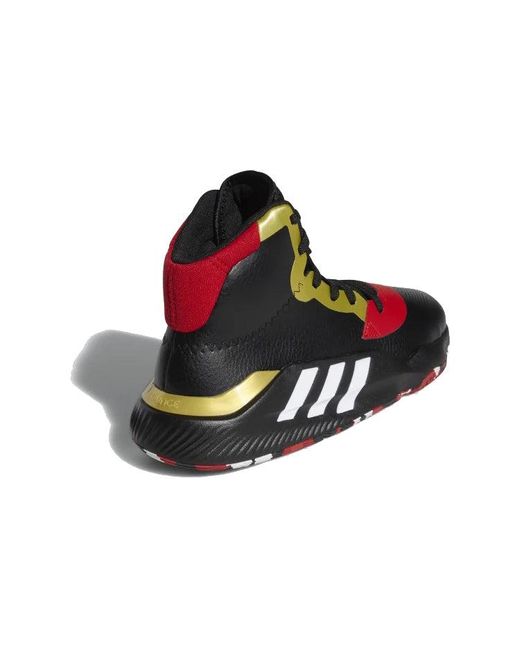 Adidas Black Pro Bounce 2019 Scarlet' for men