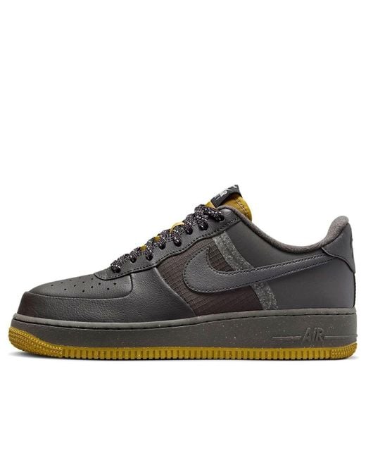 Nike Black Air Force 1 Low 'Medium Ash' for men