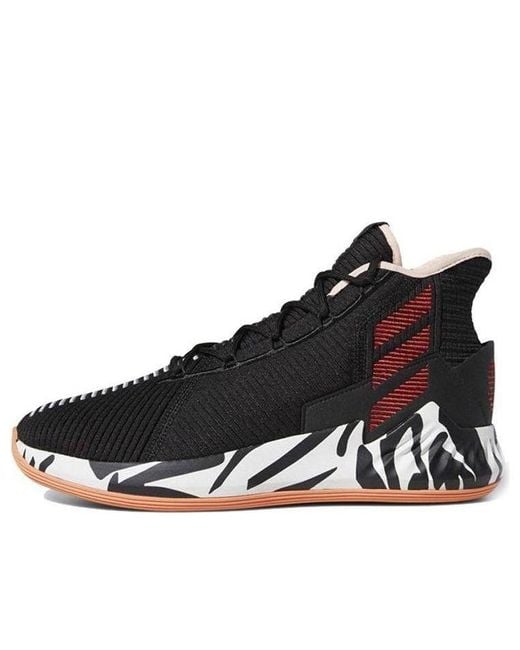 Adidas Black D Rose 9 'Zebra' for men