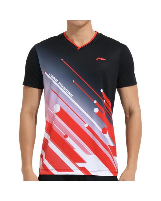 Li-ning Blue National Team Table Tennis Jersey T-shirt for men