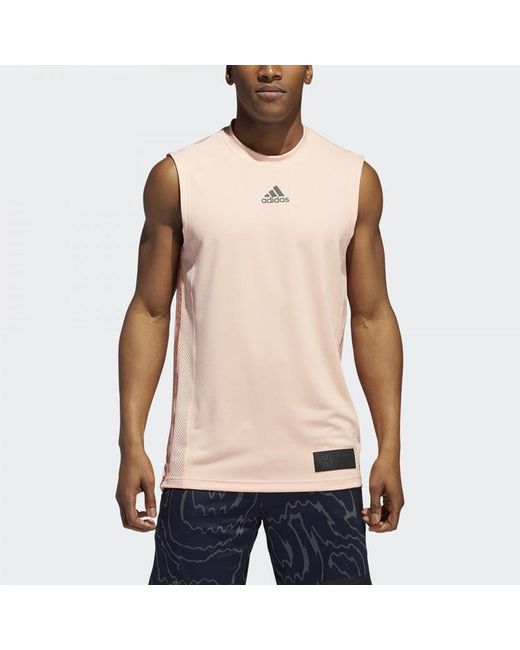 Adidas Pink Harden Swagger Breathable Sports Basketball Vest for men