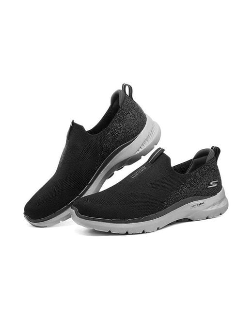 Skechers Black Go Walk 6 Slip On for men
