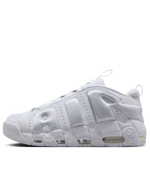 Nike Gray Air More Uptempo Low 'Triple' for men