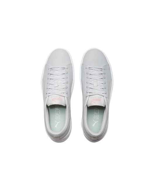 PUMA White (Wmns) Smash Platform Q4 Polka