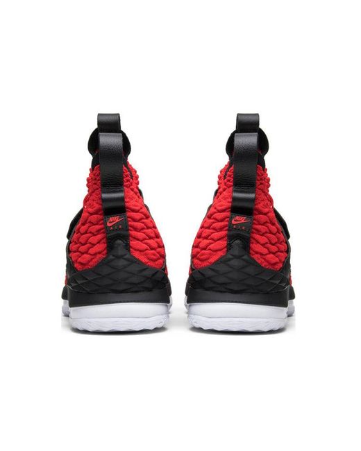 Nike Red Lebron 15 Basketball Shoe for men