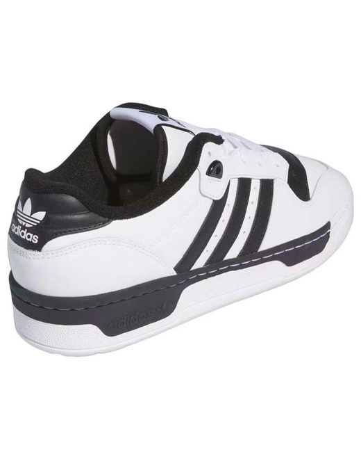 Adidas White Rivalry Low Shoes for men