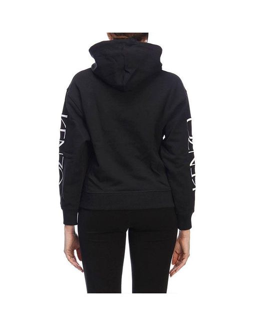 KENZO Blue (Wmns) Rose Alphabet Logo Hoodie