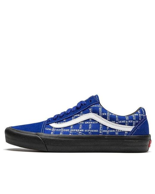 Vans Blue Old Skool Pro "Supreme for men