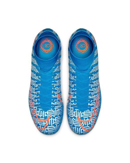 Nike Blue Mercurial Superfly 7 Academy Cr7 Ag Artificial Grass C for men