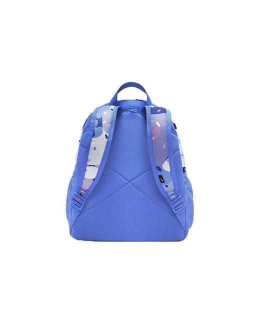 Nike Blue Brsla Jdi Mini Bkpk-Aop Athleisure Casual Sports Backpack Student Schoolbag