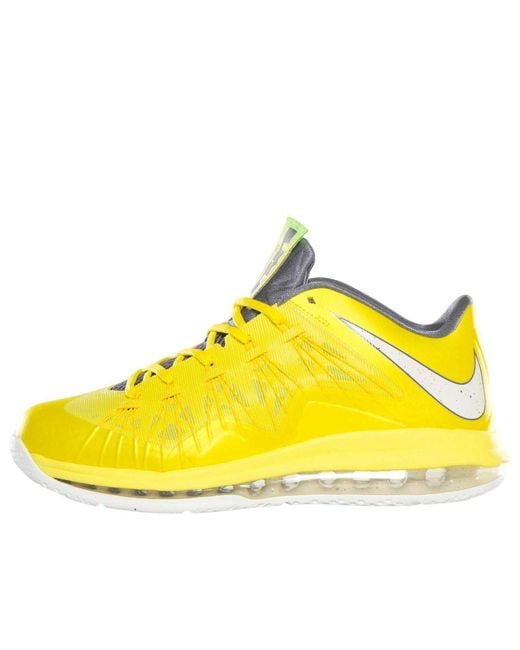Nike Yellow Air Max Lebron 10 Low 'Sonic' for men
