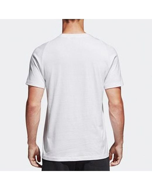 Adidas White Training Round Neck Pullover Short Sleeve for men