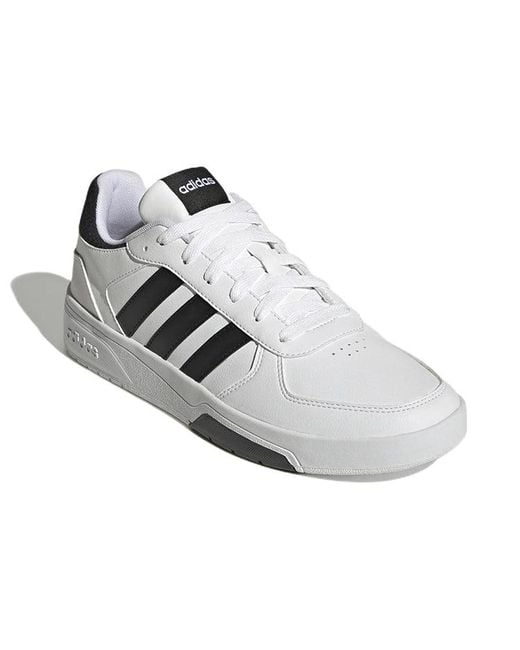 Adidas White Courtbeat Court Lifestyle Shoes 'Core' for men