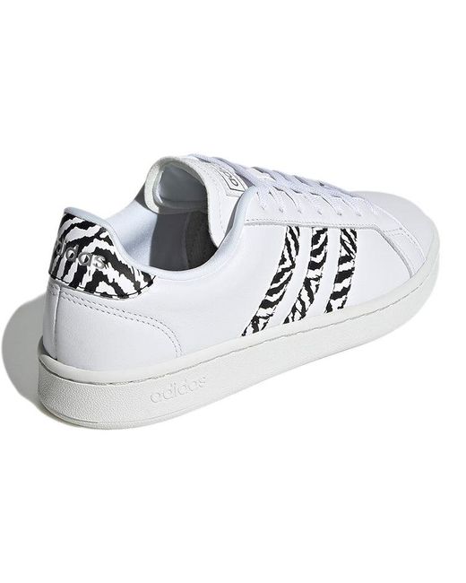 Adidas White (Wmns) Grand Court 'Zebra'