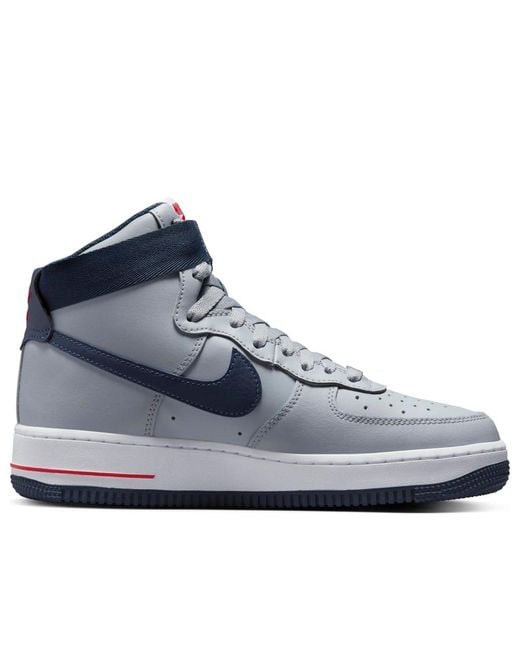 Nike Blue (Wmns) Air Force 1 High 'New England Patriots'