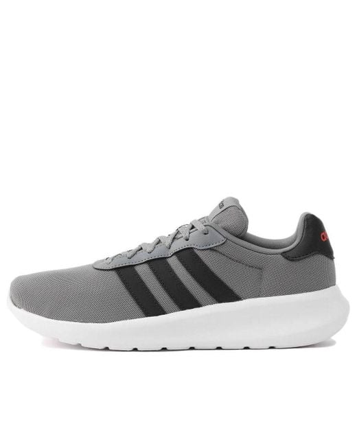 Adidas Gray Neo Lite Racer 3.0 Shoes for men