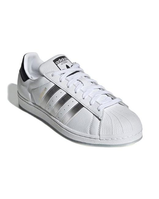 Adidas White Originals Superstar Cloud And Core Shoes for men