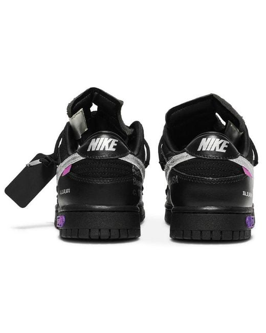 Nike Black X Off- Dunk Low 'Lot 50 Of 50' for men