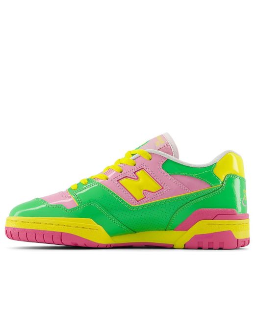 New Balance White 550 Y2K Patent Leather Pack for men