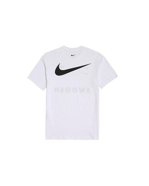 Nike White Sportswear Swoosh Sports Short Sleeve for men